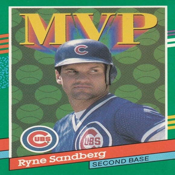 Ryne Sandberg Chicago Cubs MLB Card Collection - 8 Card Set - Picture 5 of 9